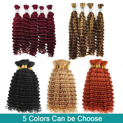 deep wave发把100g真人发human hair bundles extensions编织头发