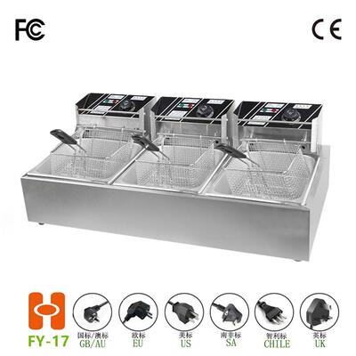 FY-17 81-3炸炉 （0.48厚） Deep fryer(3 tanks) 三缸三筛炸鸡排