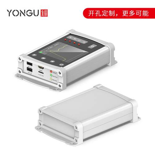 永锢现货铝塑壁挂式壳体仪表仪器铝合金防撞外壳PCB接线盒铝外壳