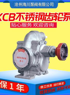 不锈钢齿轮泵KCB200-300齿轮油泵输送泵自吸式304材质管道输油泵