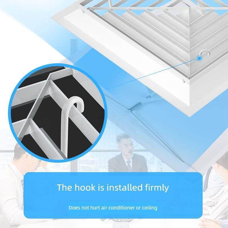 中央空调挡风玻璃办公室风管吊顶机方形出风口防直吹导风罩挡板