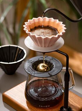 手冲咖啡家用山文62折纸冰球无托V60滤杯托无底杯架