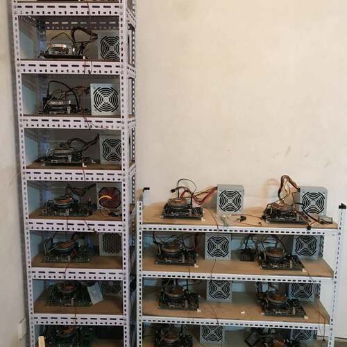 工作室电脑架裸机机箱架多开dnf搬砖主板显卡架多层主机架