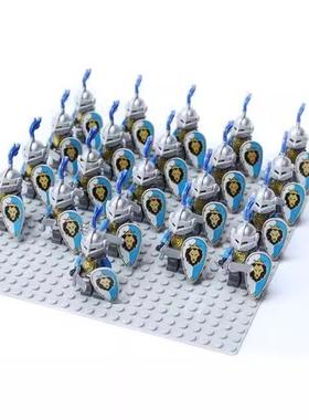 21pcs ax01a系列骑士积木公仔儿童拼装玩具