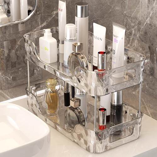 Acrylic Clear Cosmetic Organizer for Bathroom Vanity, Skinca