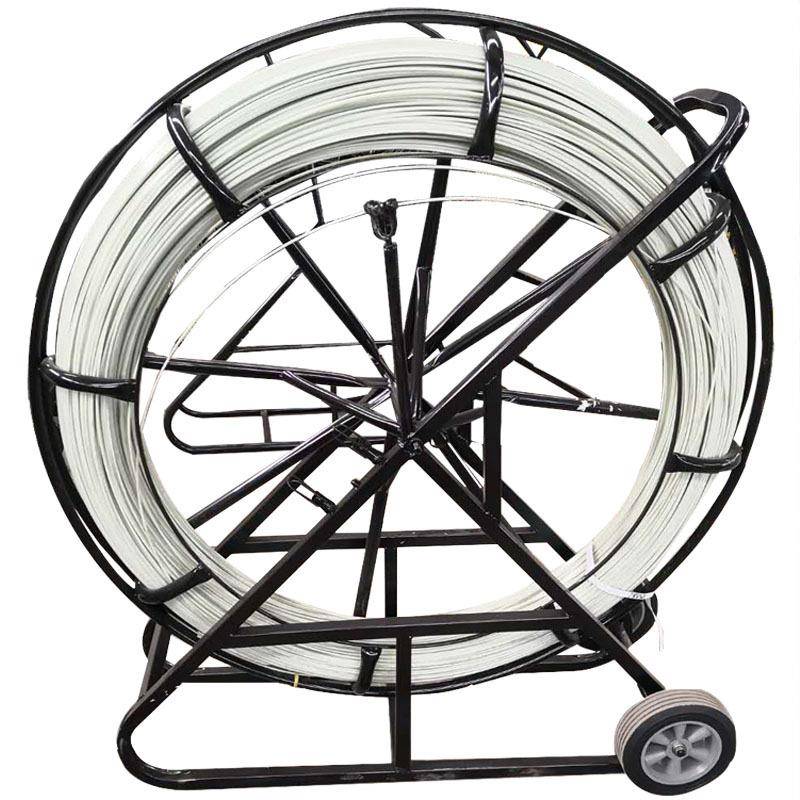 电工穿线工具玻璃钢管道穿线器引线器通信穿管器12#200米带架子