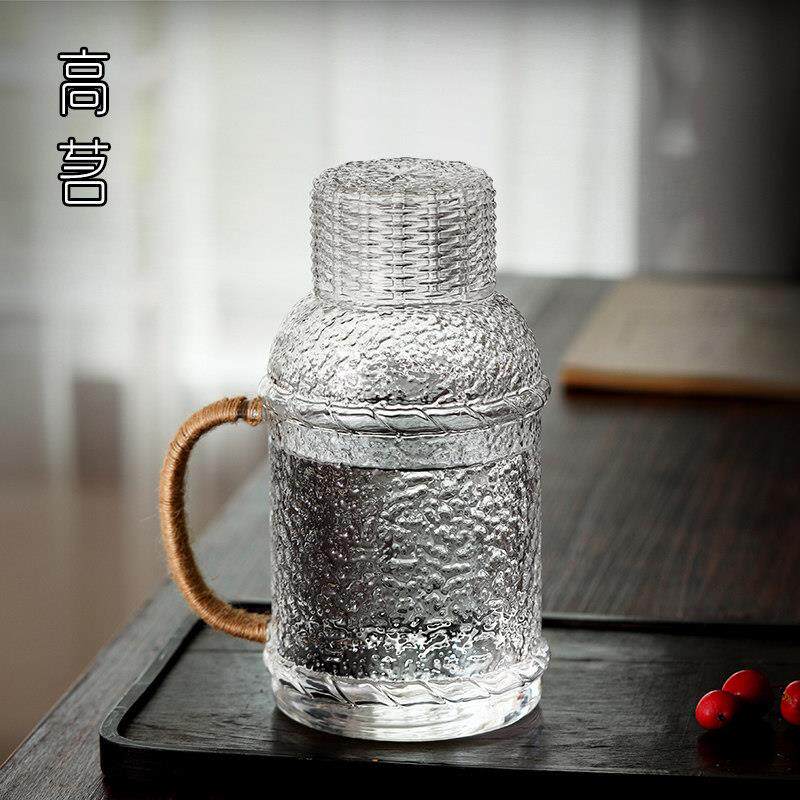 冷水壶玻璃耐高温大容量凉白开 水瓶水杯冷泡覆古冷水壶家用泡茶