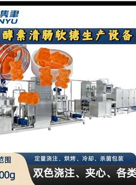 膳食纤维软糖果生产线设备益生菌酵素软糖食品加工机械厂家直销上