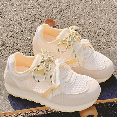 英国Next road2025新款夏女鞋网面阿甘德训鞋女小白鞋休闲 运动鞋