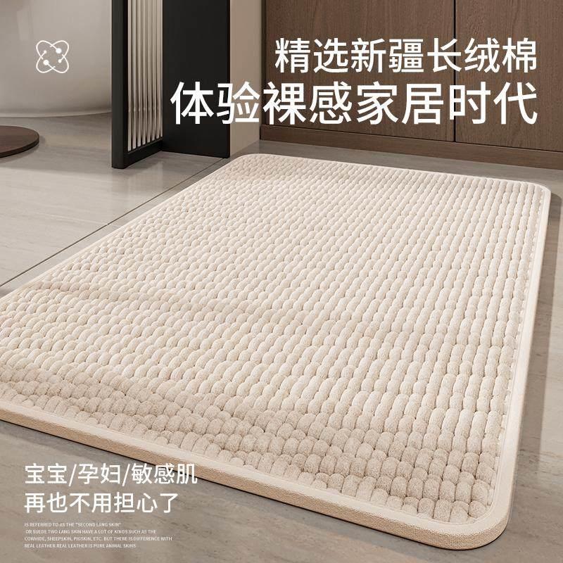 浴室地垫防滑毛绒脚垫家用化妆室吸水速干 干垫子卧室进门门口地
