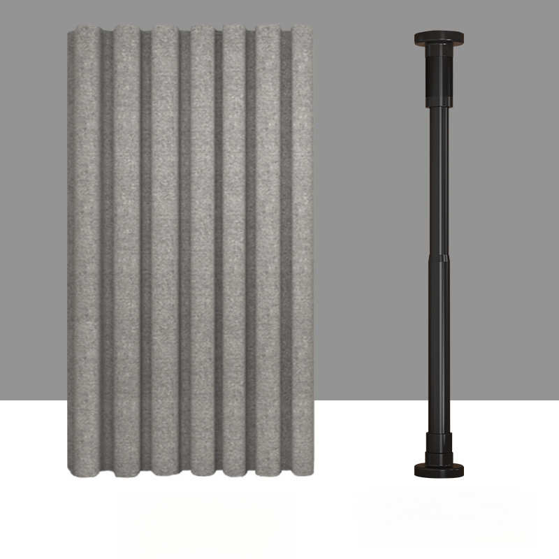 浴室防水布浴帘卫生间磁性干湿分离隔断帘洗澡免打孔防霉门帘意赛