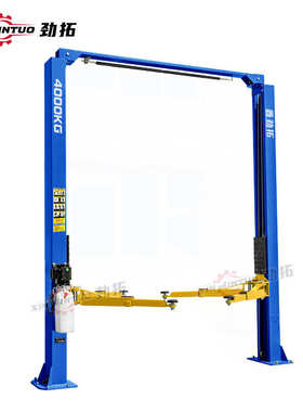劲拓出口龙门举升机双柱两柱升降机工厂汽车修理4000kg汽修厂