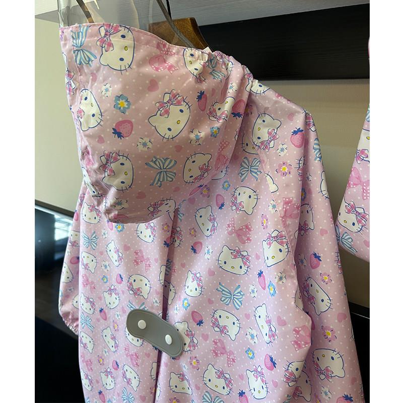 儿童雨衣女童日本轻薄学生小孩宝宝雨披幼儿园中学生防雨服大童