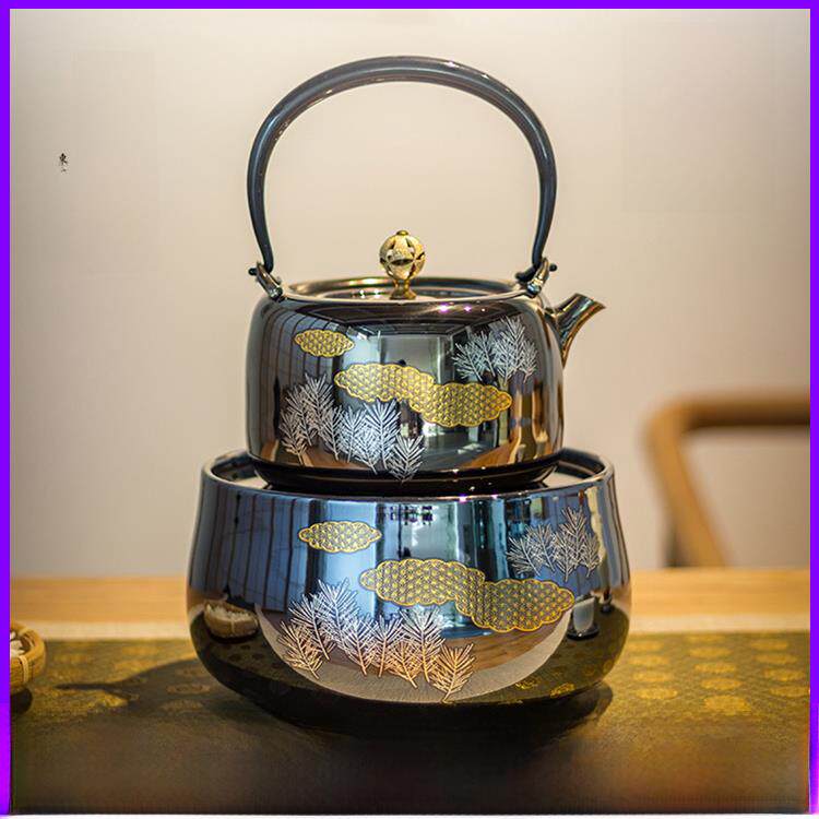 龙隐斋电陶炉茶炉可定时煮茶器迷你小型家用静音泡茶器铁银壶110v