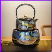 龙隐斋电陶炉茶炉可定时煮茶器迷你小型家用静音泡茶器铁银壶110v