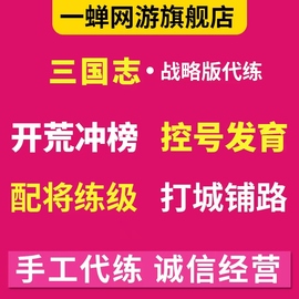 三国志战略版旗开荒代练肝配将打野冲榜势力值S练级托管Pk赛季