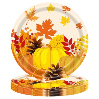 感恩节派对装扮用品 Thanksgiving Party Supplies Paper Plates