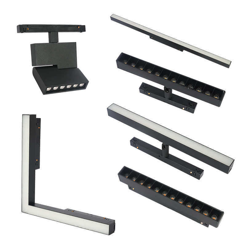 磁吸轨道灯嵌入式 led磁吸轨道明装客厅卧室无边框磁吸轨道条套件,家装灯饰光源,轨道灯,淘宝优惠券,粉丝福利购,淘宝优惠卷