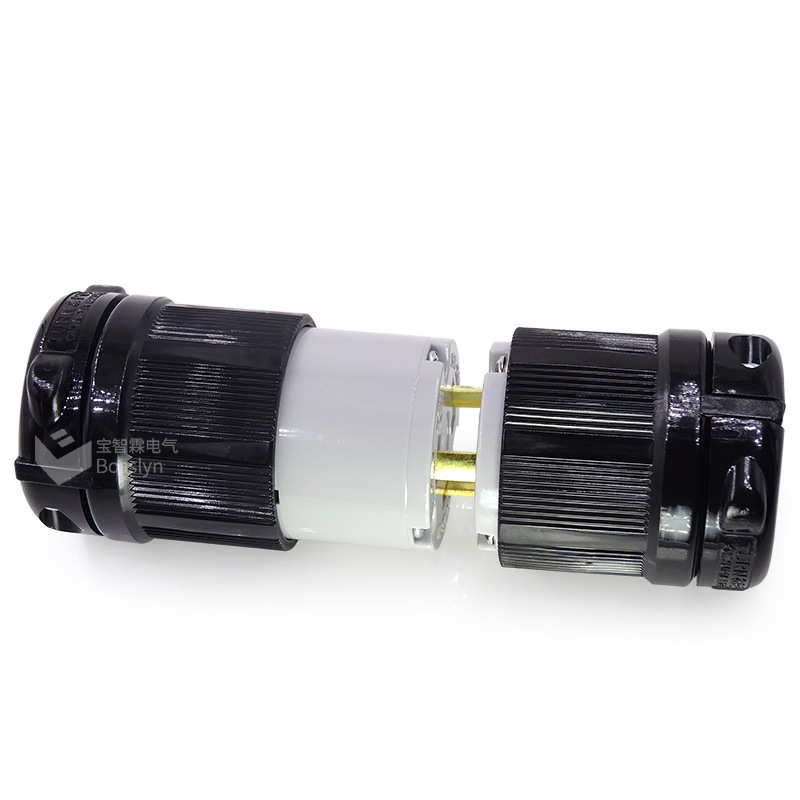 厂家供货美式机箱电源组装插头 NEMA工业插头L6-30p