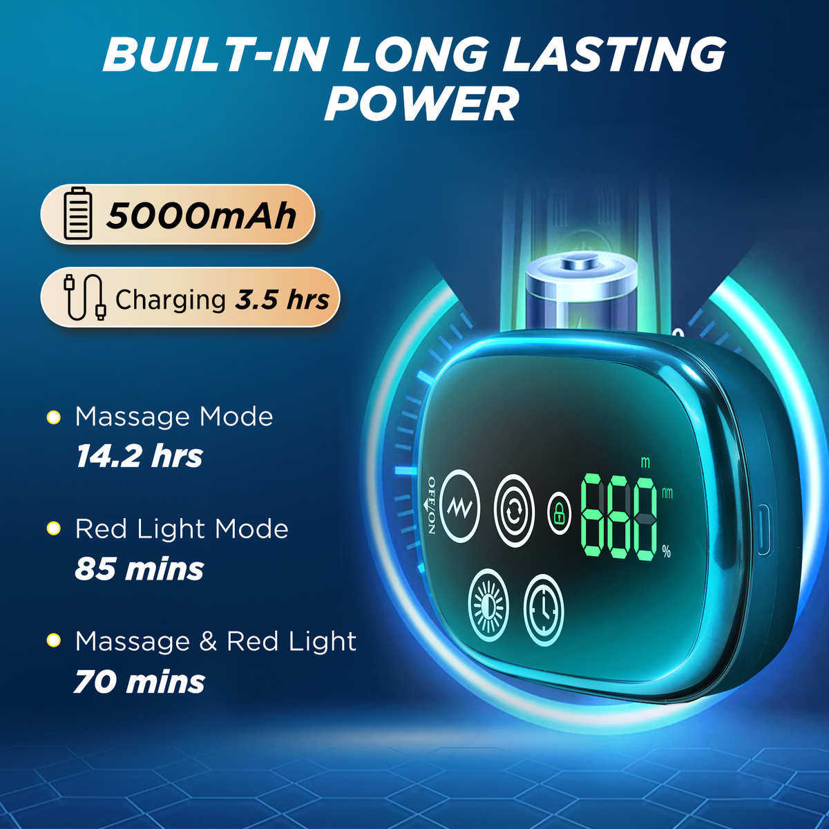 新品LED红光理疗腰带 多功能远红外热敷按摩护肩护膝绑带