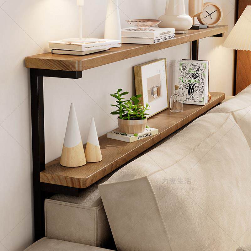 订制沙发后暖气片置物架床头尾缝隙长条窄桌子双层省空间收纳背柜