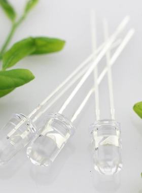 LED灯珠12v超高亮12伏5mm圆头插件led汽车灯包邮聚光F5LED灯