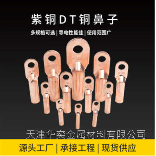 镀锡铜鼻子 紫铜接线端子 铜线耳 铜铝过渡鼻子DT-120SC开口鼻子