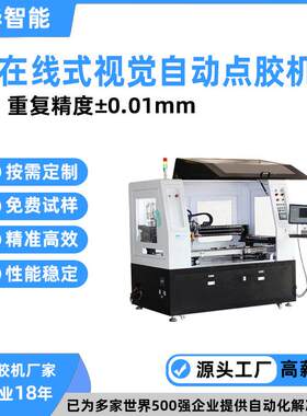 选择型大型全自动LED灯带灌胶机智能精密在线式CCD点胶机