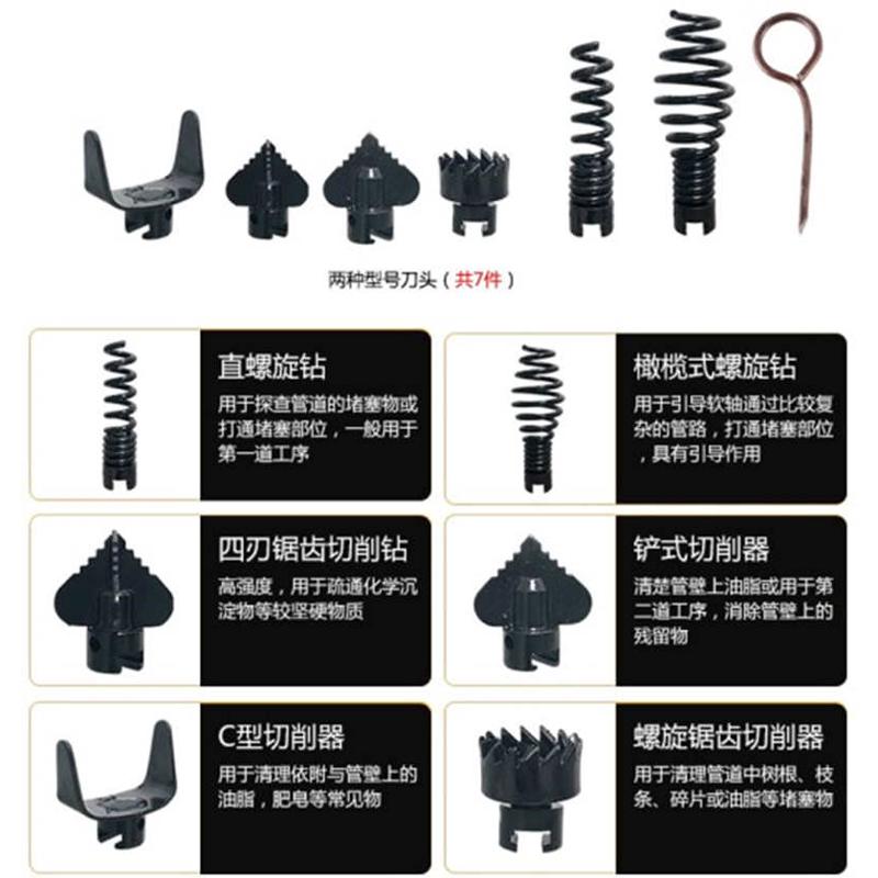 专业通下水道疏通神器下水管道疏通机专用工具疏通器电动马桶堵塞
