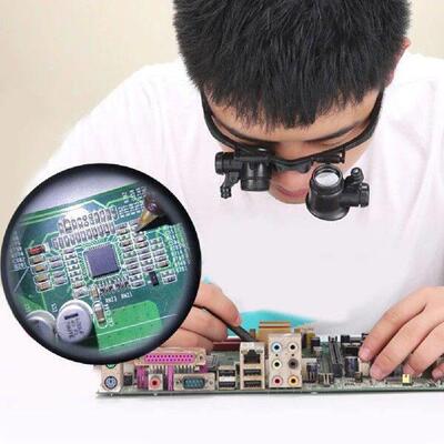 Eyewear Loupe Repair Third Hand Helmet Magnifying LED