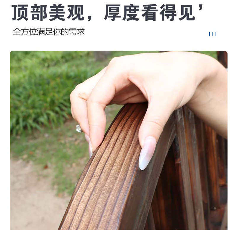 院子木门小院防腐庭院花园网格户外门栅栏门门双开子围栏篱笆菜园