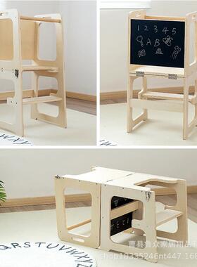 儿洗童蒙氏NOG学习塔木质漱凳垫脚凳宝凳宝洗手台登高功能学习多
