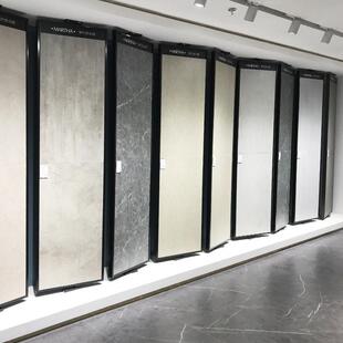 跨境架三面旋转瓷板砖木地MY-6523展多功能地落式艺术漆涂料样品