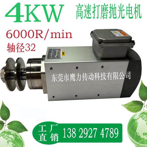 4W6000转速精密打磨电机夹砂轮机防水抛光打磨精密速电机