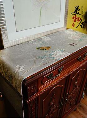 正品物舍桌旗中式禅意美旗新中式中国风床旗茶几茶现代高档黄色花