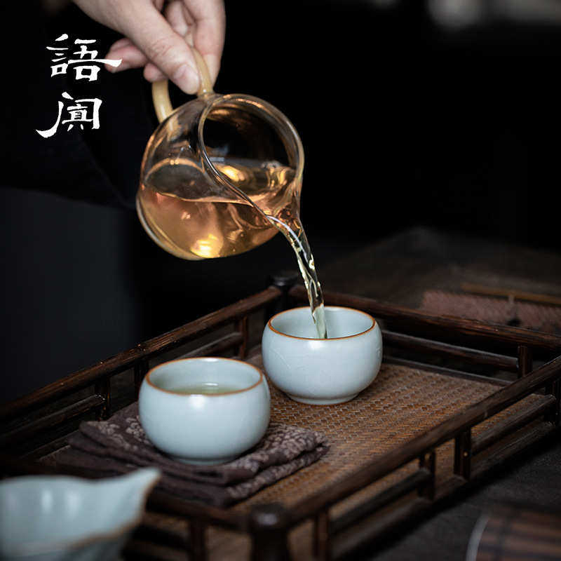 单个可单丰片茶杯养陶瓷天青功夫杯台湾开茶盏品茗杯杯汝窑子主人,餐饮具,茶杯,淘宝优惠券,粉丝福利购,淘宝优惠卷