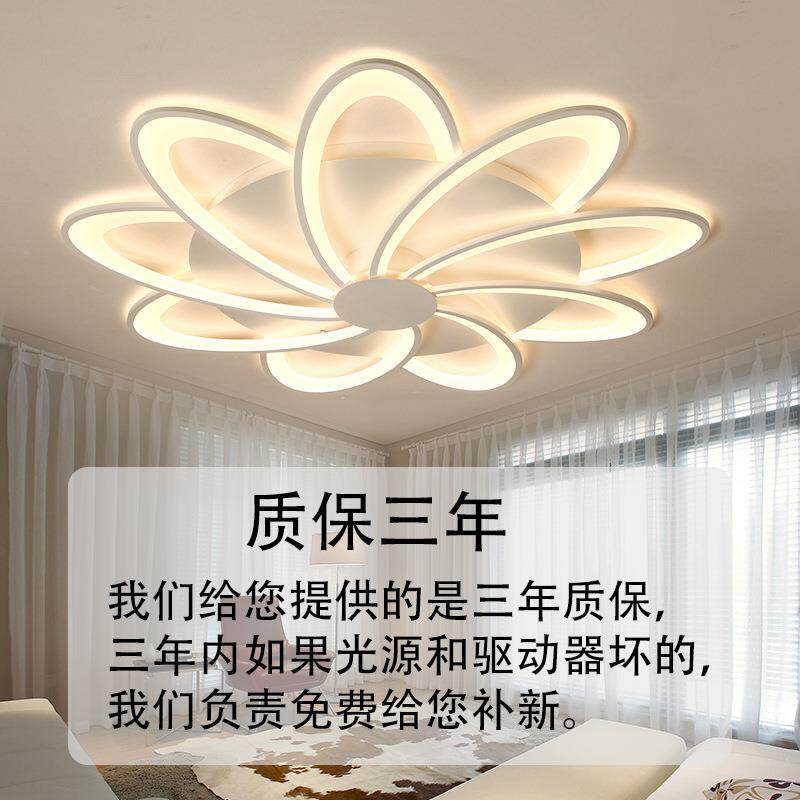 2019年客厅灯家用北欧灯具包安装现代遥控led吸顶灯无极调光超亮