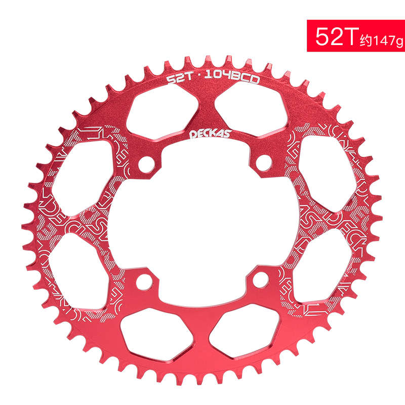 山地自行车104BCD正负齿圆盘椭圆盘42 44 46 48 50 52T爬坡单盘