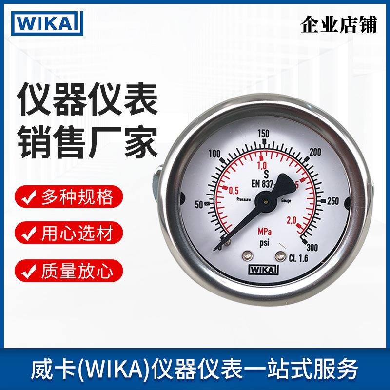 德国wika压力表213.53.050 不锈钢材质外壳坚固 工业通用 波登管
