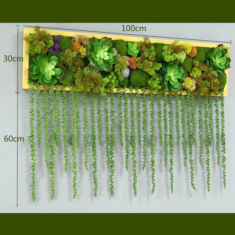 模拟多肉植物墙挂墙装饰相框家居绿色植物画墙装饰客厅餐厅背景墙