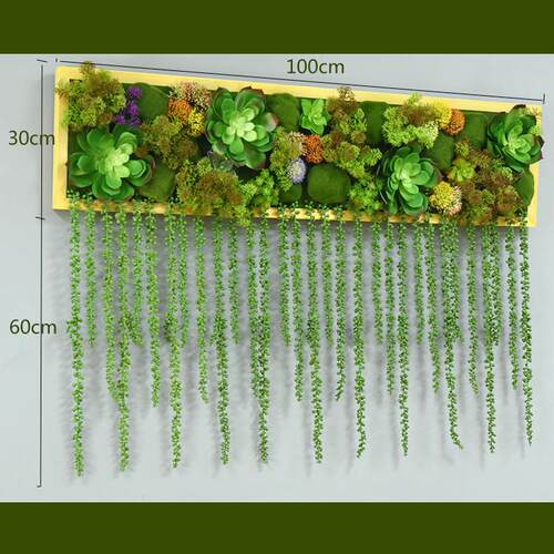 模拟多肉植物墙挂墙装饰相框家居绿色植物画墙装饰客厅餐厅背景墙