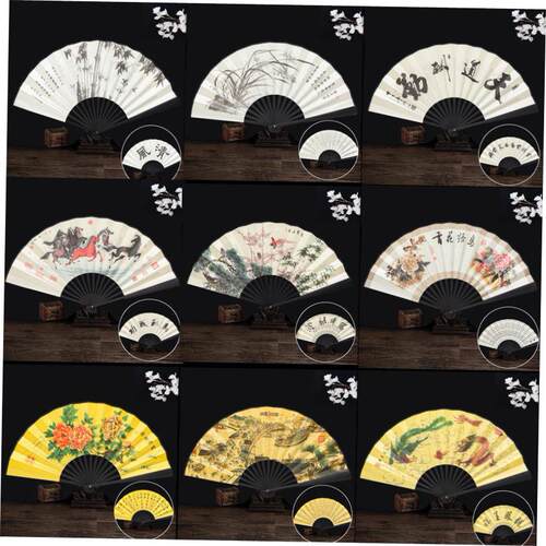 Chinese souvenir China panda fans traditional gifts silk