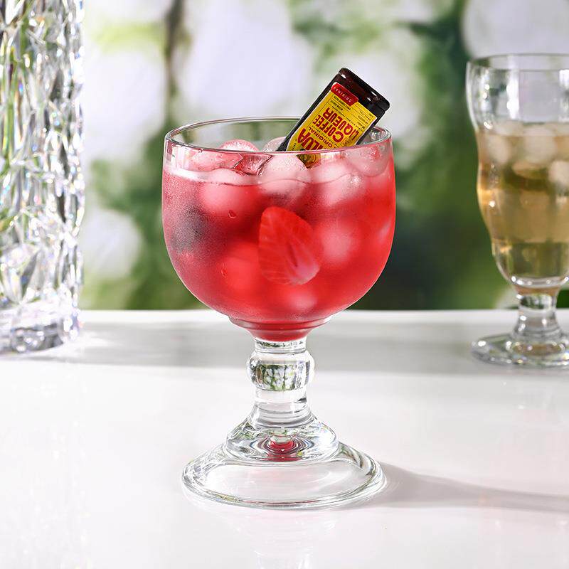 PC鸡尾酒杯卡扣杯果汁杯饮料杯扎啤杯大号商用亚克力倒扣高脚杯子