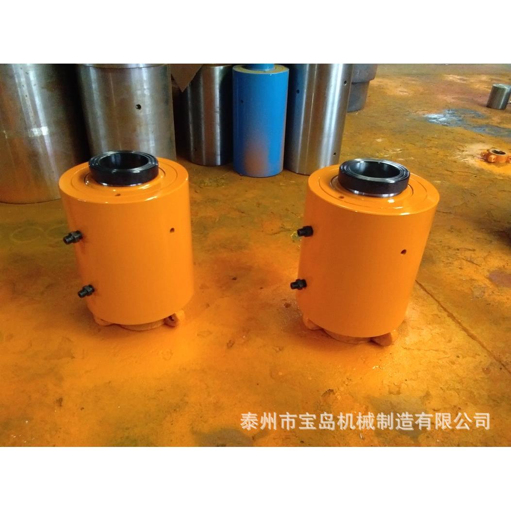 双作用穿心式千斤顶 分离式液压千斤顶100T 张拉中空油缸