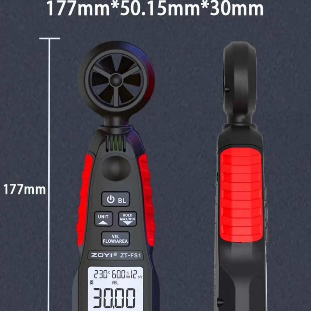众仪ZT-FS1高精度迷你手持数字风速计测风温湿度风力风量手持式