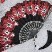 汉服古风扇子学校演出表演搭配马面裙 配饰道具中国风旗袍20M