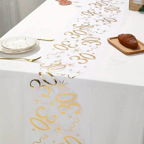 20th 30th 60th Birthday Table Runner Decor for 20 30 60 Birt