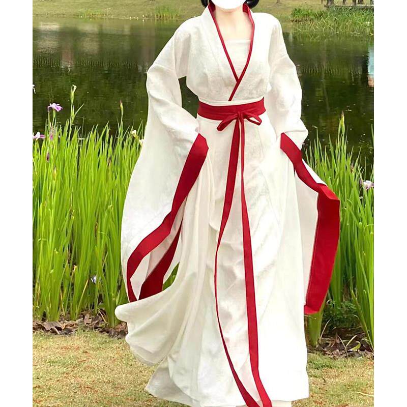 花间令鞠婧祎同款蕾丝古装仙气飘飘成人日常战国袍汉服女2026新款