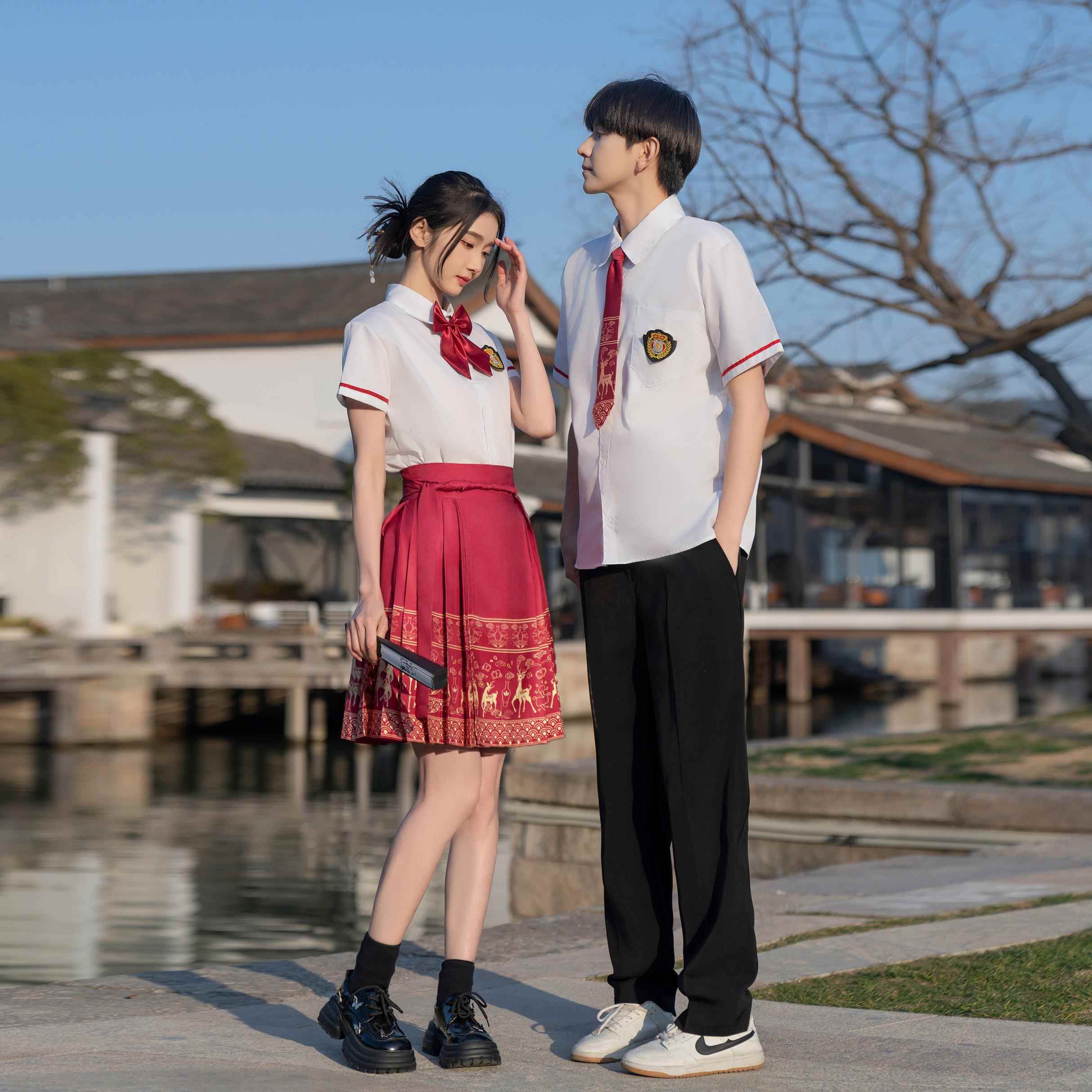 正品夏班服套装生初中诗高中运动会开 幕式毕业礼服合唱歌季朗诵