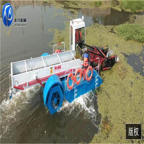 云南水面垃圾打捞船河道水草清理机械全自动保洁船